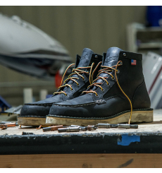 Danner Bull Run Moc Toe 6" Black front