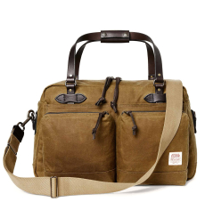 Filson 48-Hour Tin Cloth Duffle Bag Dark Tan front