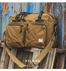 Filson 48-Hour Tin Cloth Duffle Bag Dark Tan front