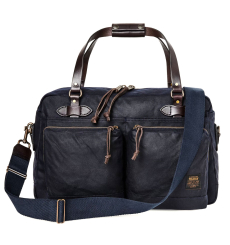 Filson 48-Hour Tin Cloth Duffle Bag Navy front