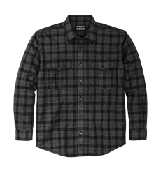 Filson Alaskan Guide Shirt Heather Gray/Black Plaid front