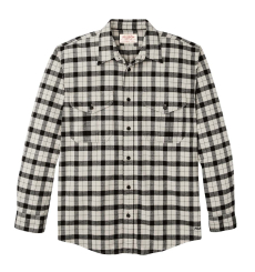 Filson Alaskan Guide Shirt Cream/Peat/Multi front