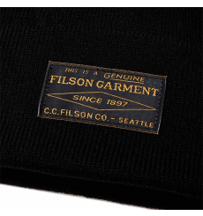 Filson Watch Cap Beanie Black front