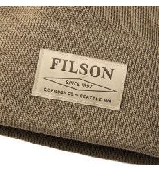 Filson Watch Cap Beanie Dark Mushroom front