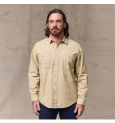 Filson Chambray CPO Shirt Tan front