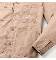 Filson Chore Coat Grey Khaki with four front pockets