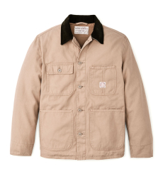 Filson Chore Coat Grey Khaki with four front pockets