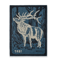 Filson Cotton Blanket Blue/Elk Woods front