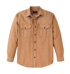 Filson Denim Guide Shirt Harvest Tan front