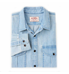 Filson Denim Guide Shirt Light Indigo front