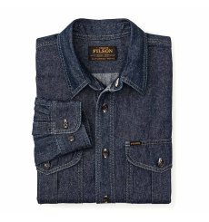 Filson Denim Guide Shirt Rinse Indigo front