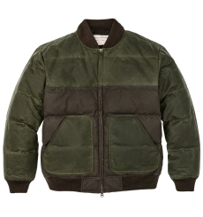 Filson Down Bomber Jacket Otter Green front