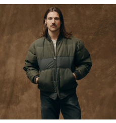 Filson Down Bomber Jacket Otter Green front
