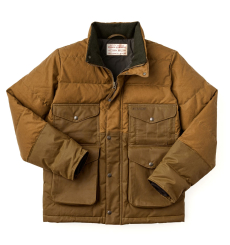 Filson Down Cruiser Jacket Dark Tan front