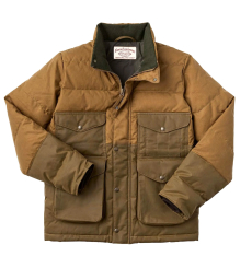 Filson Down Cruiser Jacket Dark Tan Interior-security pocket