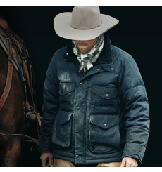 Filson Down Cruiser Jacket Harbor Blue front