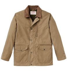 Filson Dry Wax Mile Marker Coat Dark Beige front