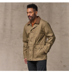 Filson Dry Wax Mile Marker Coat Dark Beige front