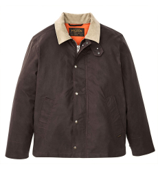 Filson Dry Wax Short Field Jacket Dark Brown front