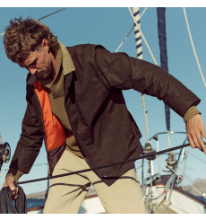 Filson Dry Wax Short Field Jacket Dark Brown front