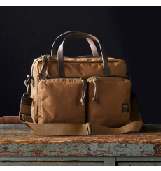Filson Dryden Briefcase Whiskey front