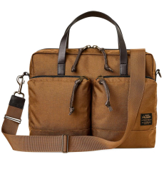 Filson Dryden Briefcase Whiskey front