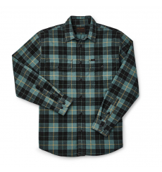 Filson Field Flannel Shirt Northcoast Green Print