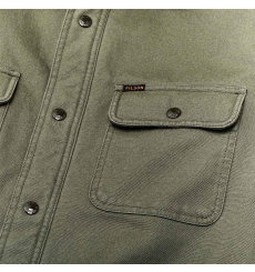 Filson Fleece Lined Jac-Shirt Service Green front