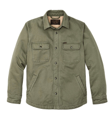 Filson Fleece Lined Jac-Shirt Service Green front