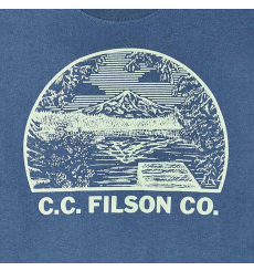 Filson Frontier Graphic T-Shirt Light Blue/Mountain Lake front
