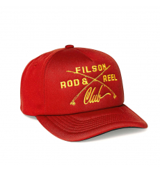 Filson Harvester Cap Rust/Rod And Reel Club front