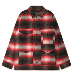 Filson Knitted Wool Cruiser Red/Black Plaid front