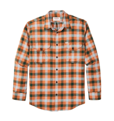 Filson Lightweight Alaskan Guide Shirt Clay/Blue/Multi Plaid front