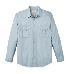 Filson Lightweight Alaskan Guide Shirt Dust Blue front