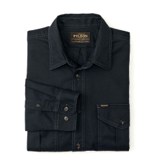 Filson Lightweight Alaskan Guide Shirt Midnight Navy front