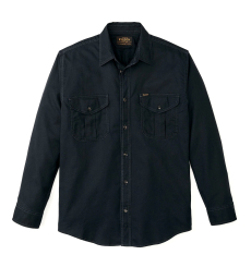 Filson Lightweight Alaskan Guide Shirt Midnight Navy front