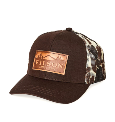 Filson Logger Mesh Cap Brown Camo/Scenic front