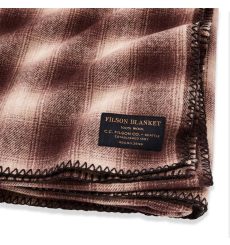 Filson MacKinaw Wool Blanket Brown/Tan Ombre front