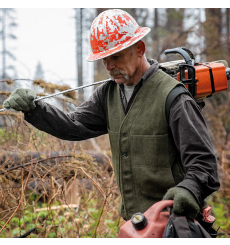 Filson Mackinaw Wool Vest Forest Green front