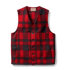 Filson Mackinaw Wool Vest Red/Black