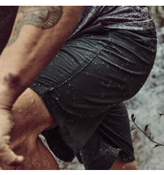 Filson Oakville Canvas Shorts Gravel front