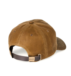 Filson Oil Tin Low-Profile Logger Cap Dark Tan front