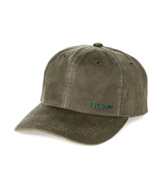 Filson Oil Tin Low-Profile Logger Cap Otter Green front