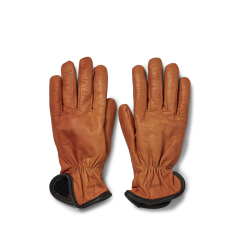 Filson Original Lined Goatskin Gloves Saddle Brown