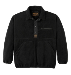 Filson Pile Fleece Pullover Black front