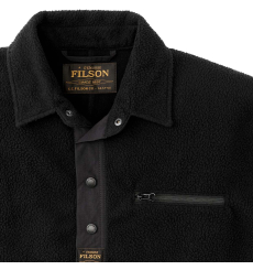 Filson Pile Fleece Pullover Black front