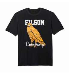 Filson Pioneer Graphic T-Shirt Black/Bird of Grey front