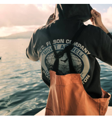 Filson Prospector Graphic Hoodie Faded Black/Moose front