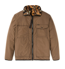 Filson Reversible Pile Fleece Jacket Brown/Night Camp front