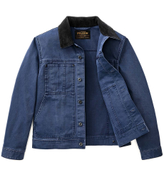 Filson Rustic Canvas Short Cruiser Jacket Indigo front